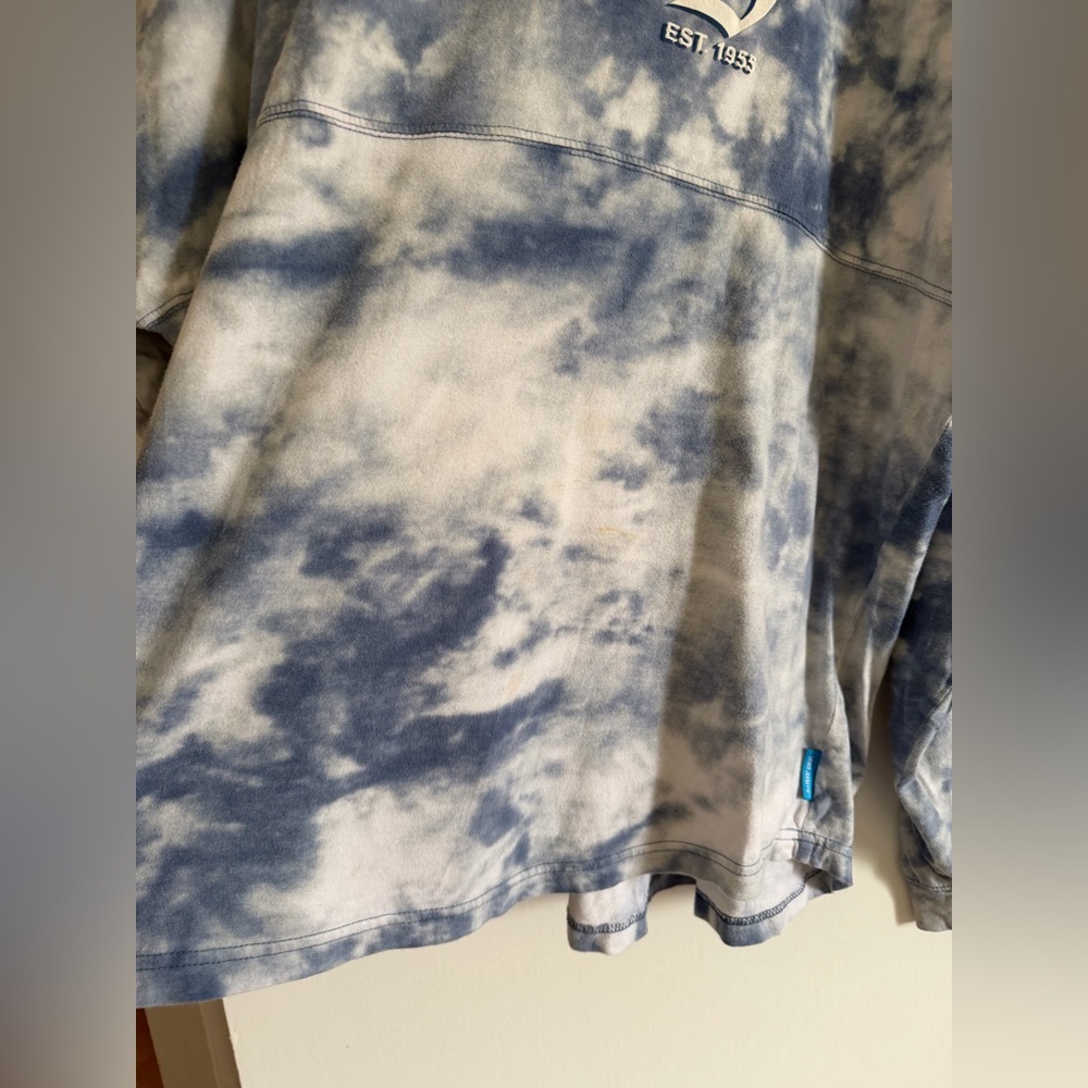 Disneyland Stitch Tie Dye Blue/White Long Sleeve Spirit Jersey size XXL - Picture 6 of 9
